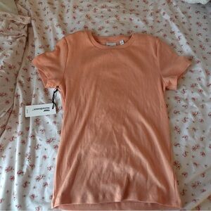orange Aritzia long tee